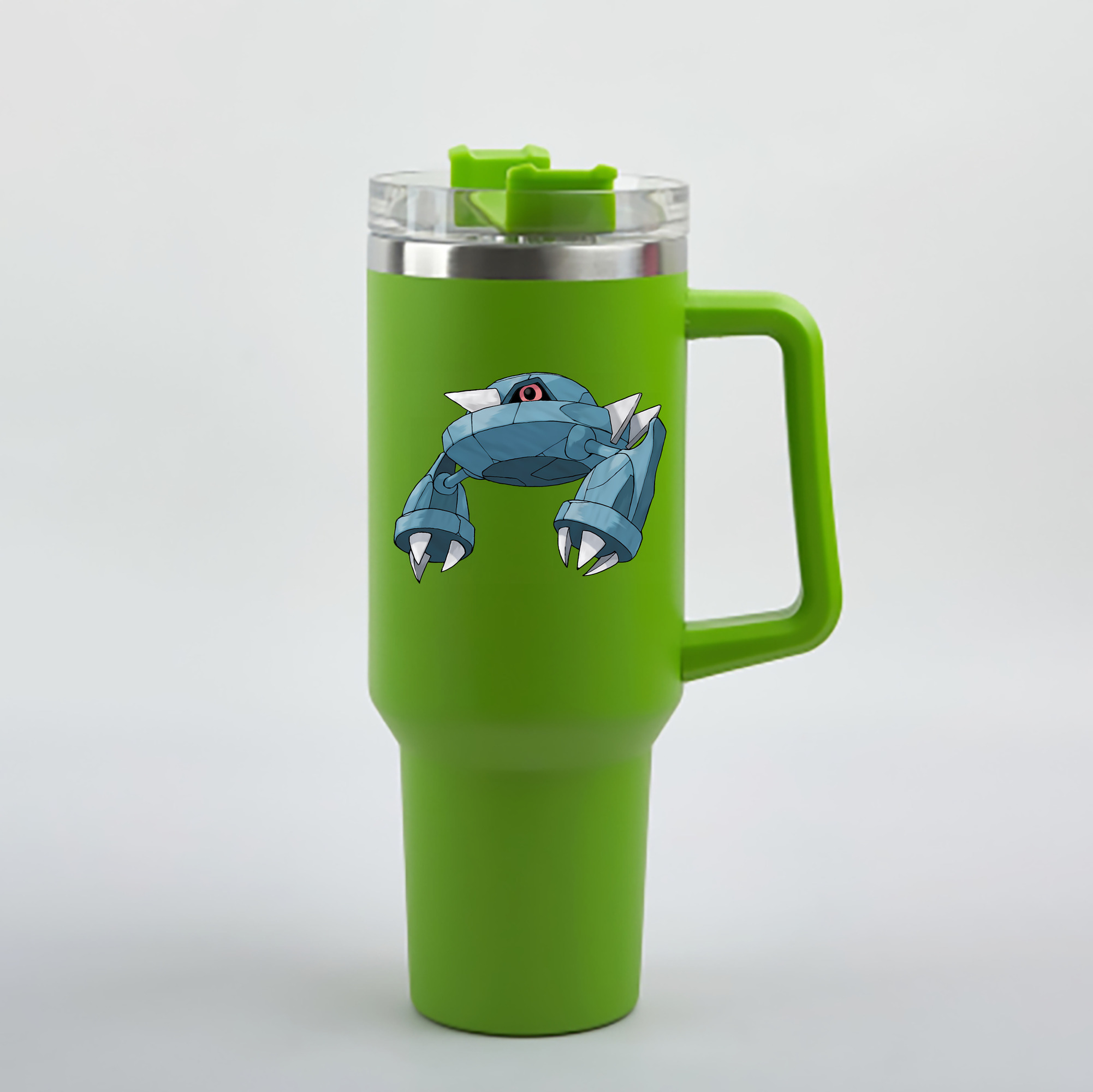（画像用） ポケットモンスター Pokémon 1200mL車用タンブラー - クリスタルステッカー（プラスチックストロー付き）